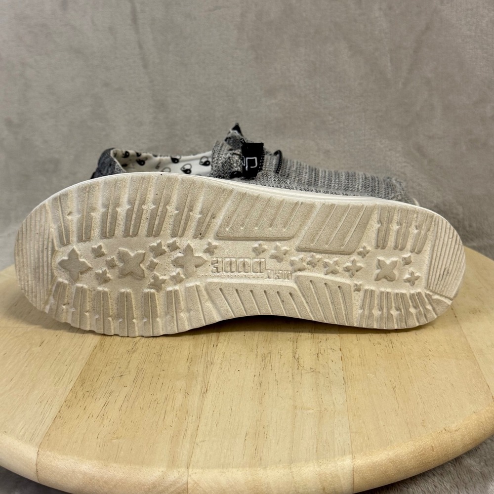 Hey Dude Wendy Stretch Yin Yang Grey Knit Slip On Loafer Shoe 121413351 Womens 9 - Picture 13 of 16